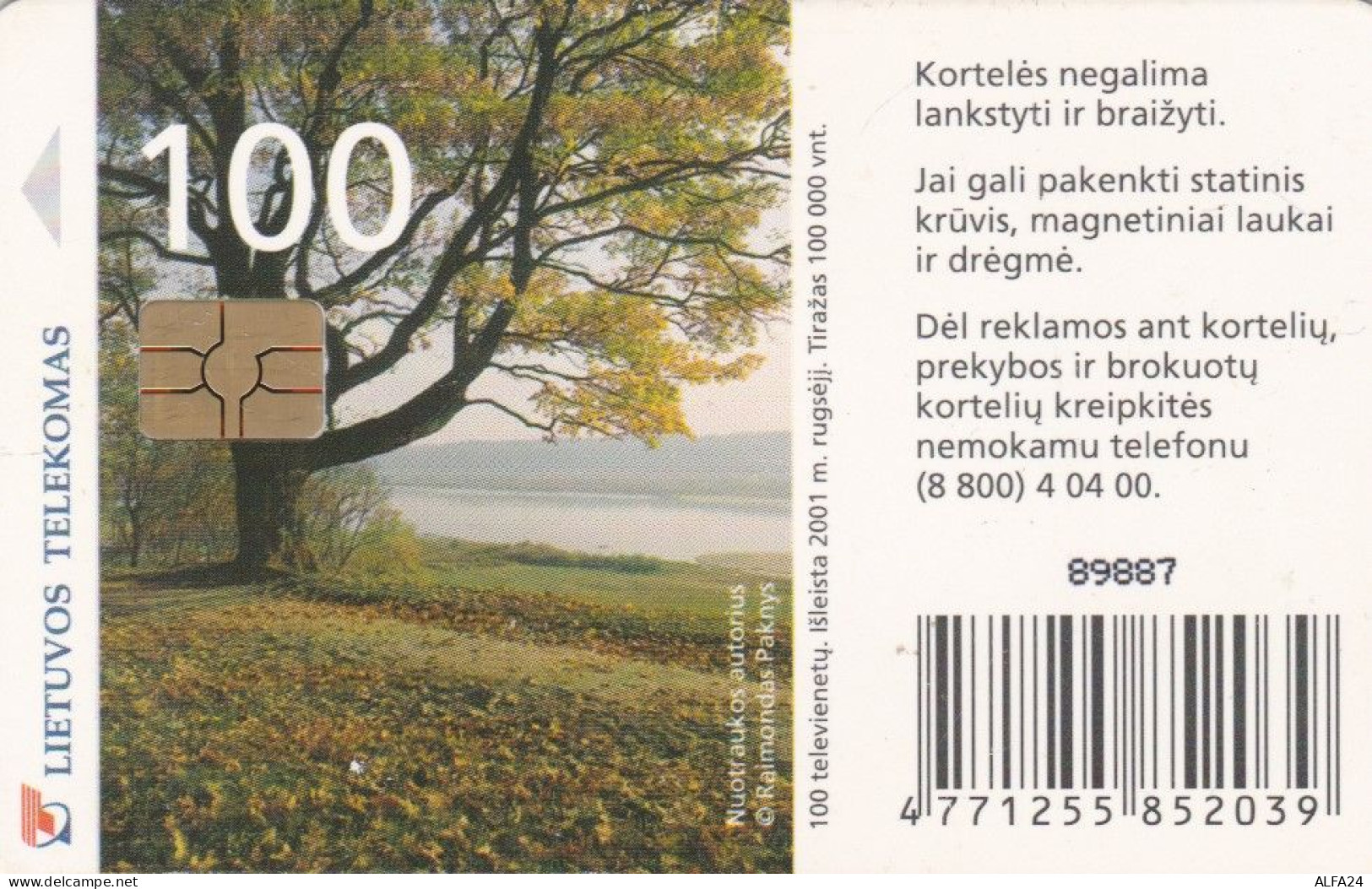 PHONE CARD LITUANIA (N.3.3 - Lithuania