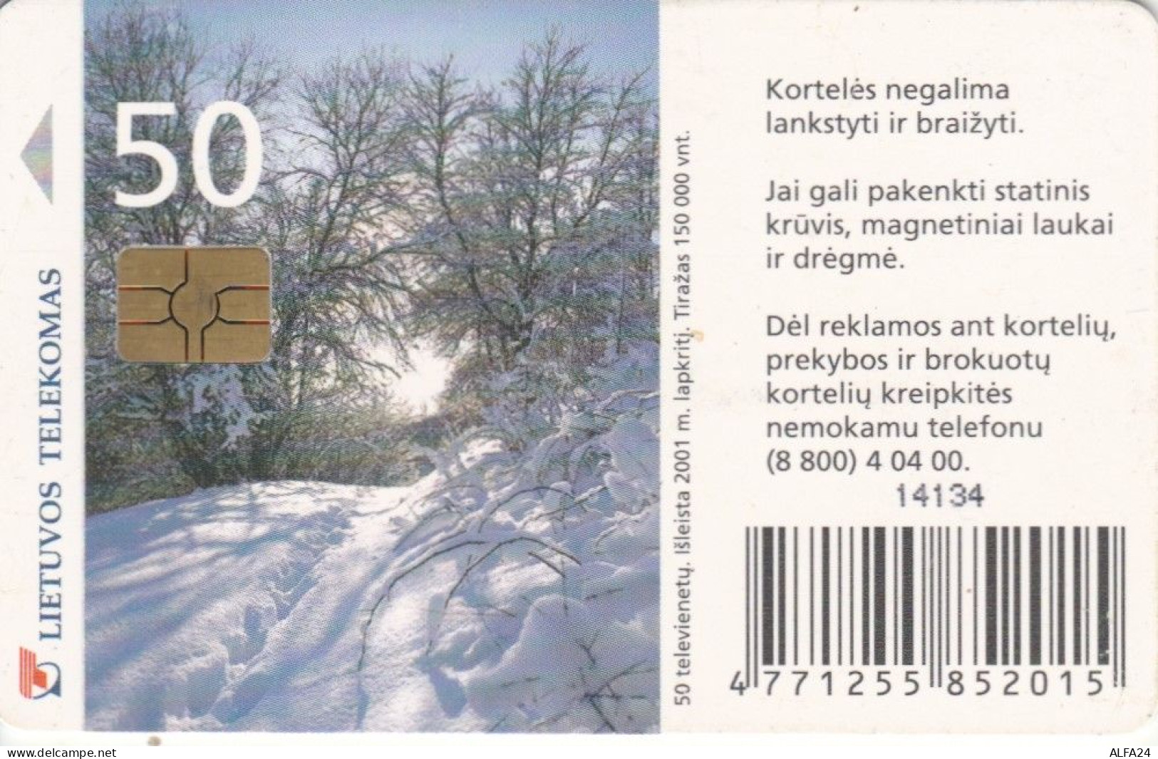 PHONE CARD LITUANIA (N.3.2 - Lithuania