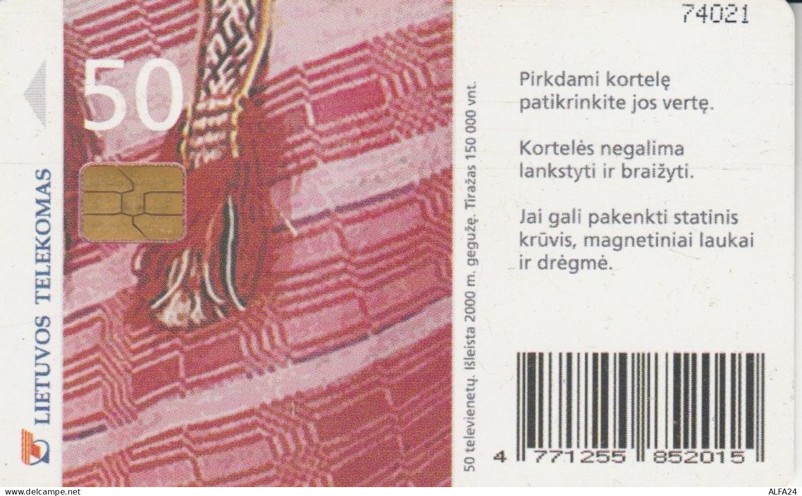 PHONE CARD LITUANIA (N.2.6 - Lithuania