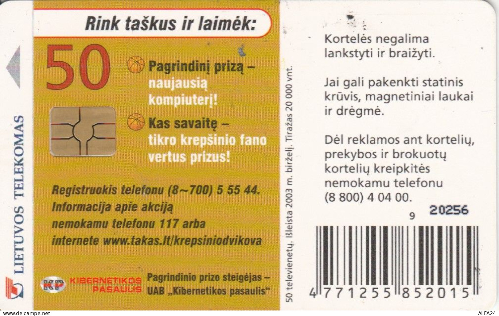 PHONE CARD LITUANIA (N.2.2 - Lituanie
