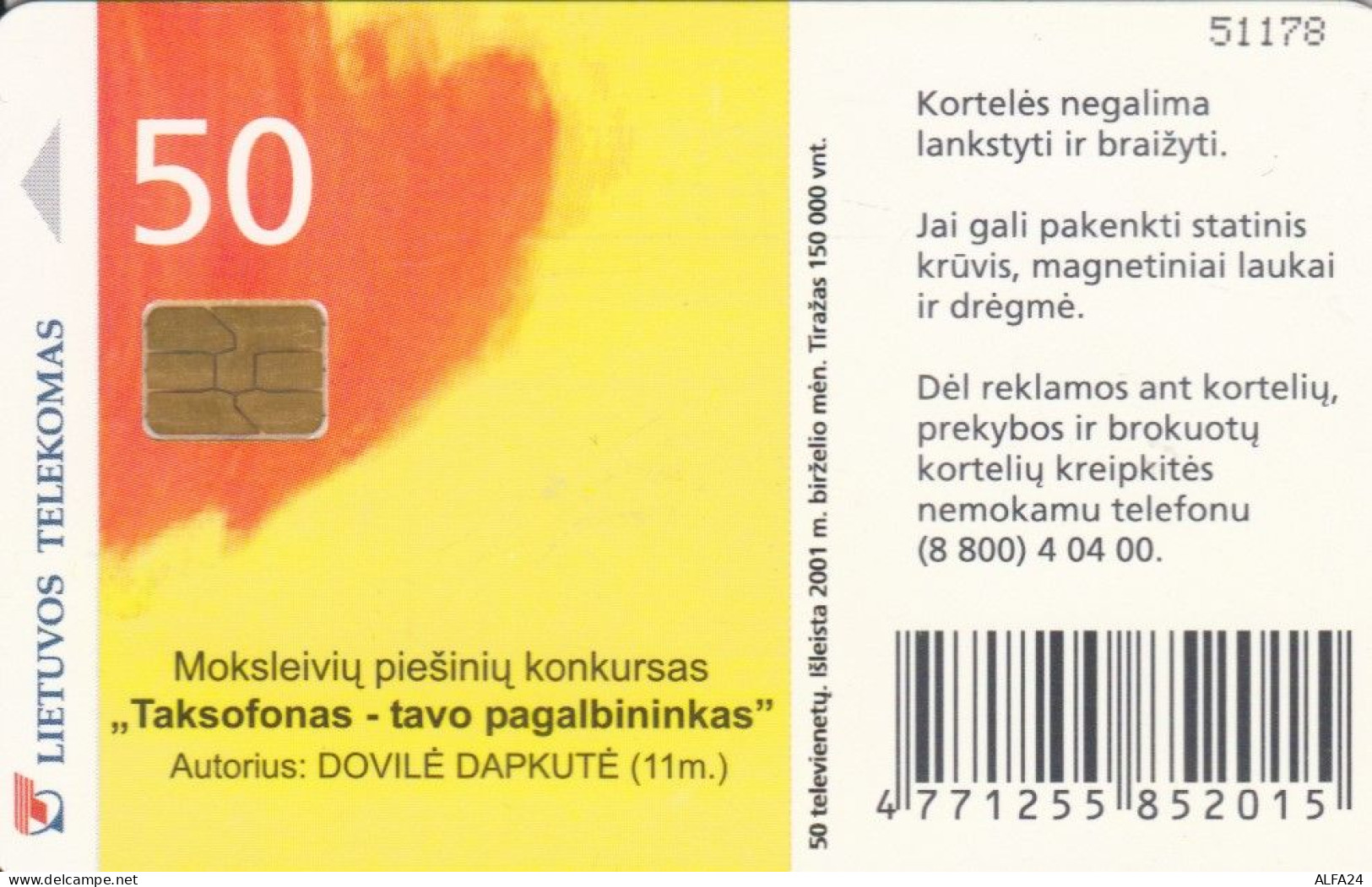 PHONE CARD LITUANIA (N.2.4 - Litouwen
