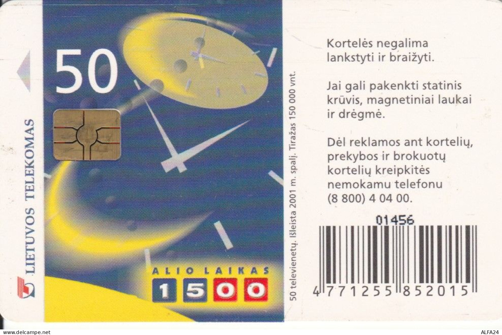 PHONE CARD LITUANIA (N.1.3 - Lituanie
