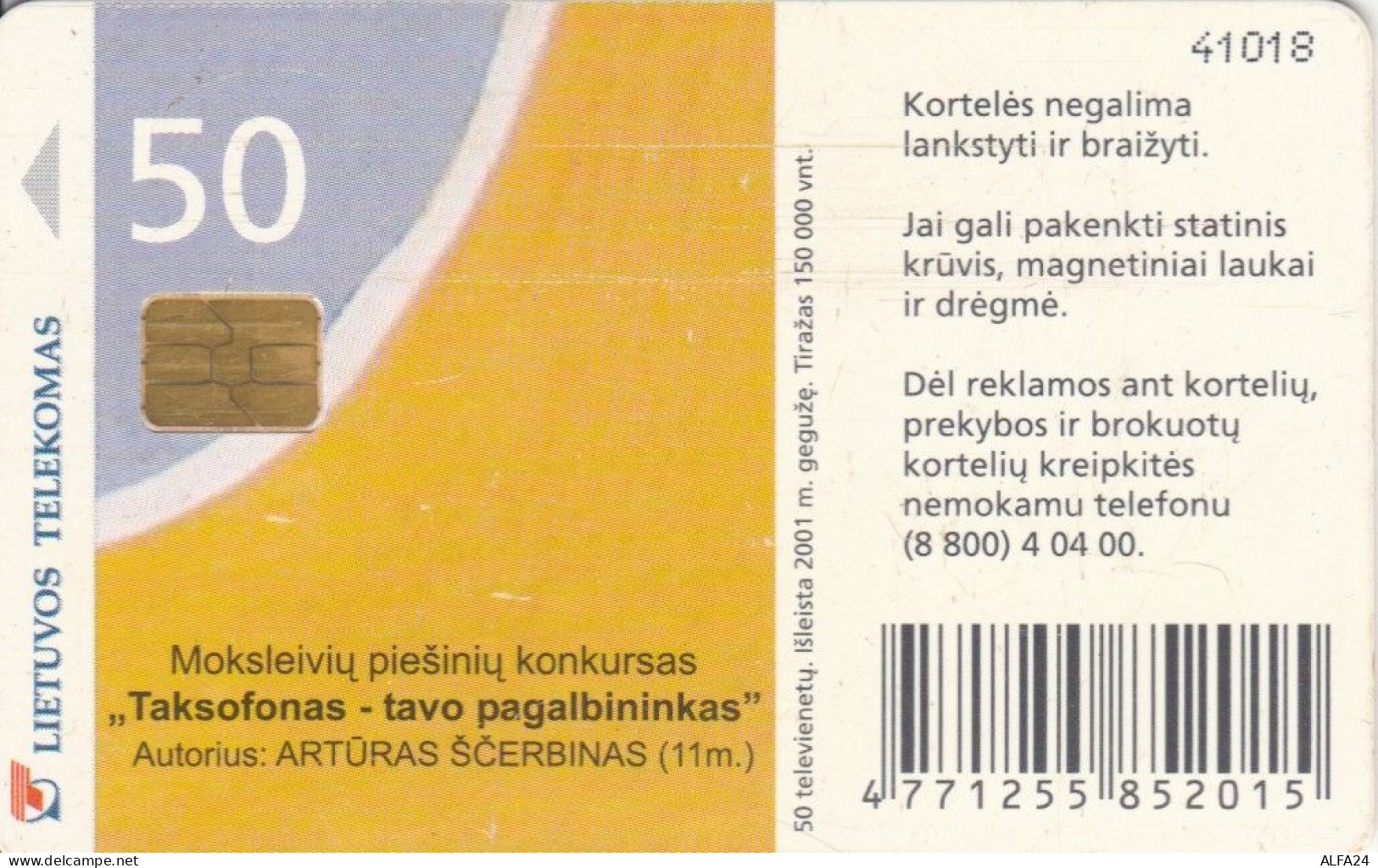 PHONE CARD LITUANIA (N.1.1 - Litauen