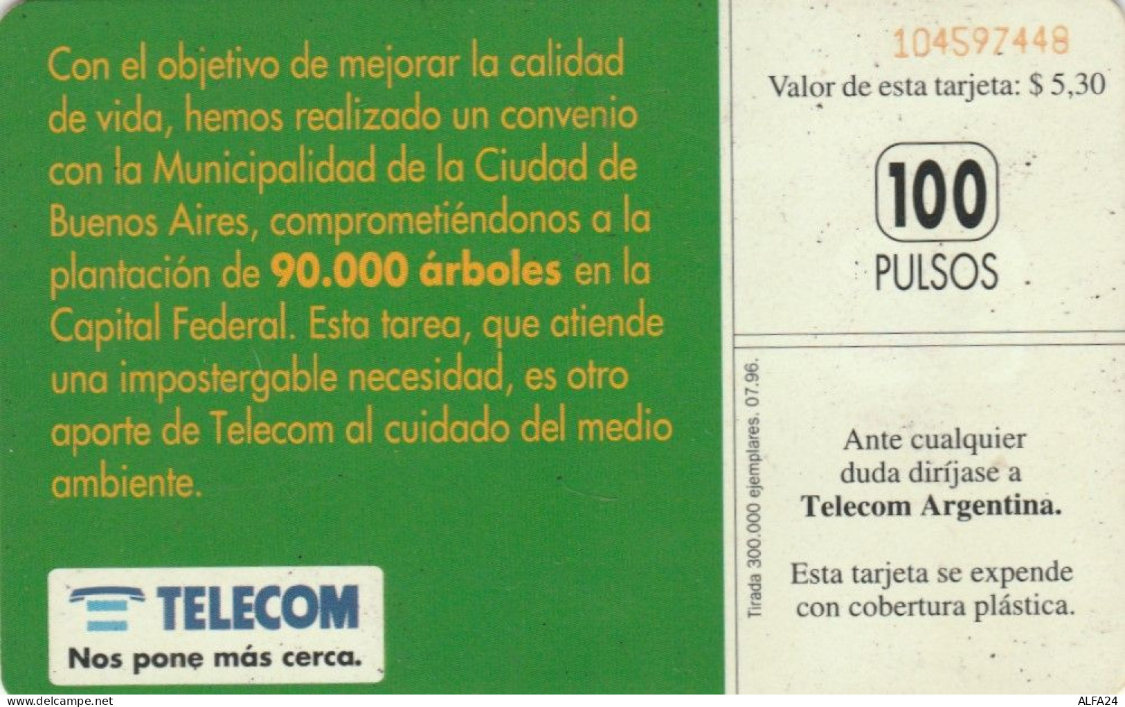 PHONE CARD ARGENTINA (M.61.6 - Argentina