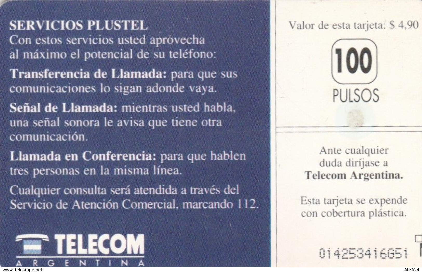 PHONE CARD ARGENTINA (M.62.7 - Argentinien