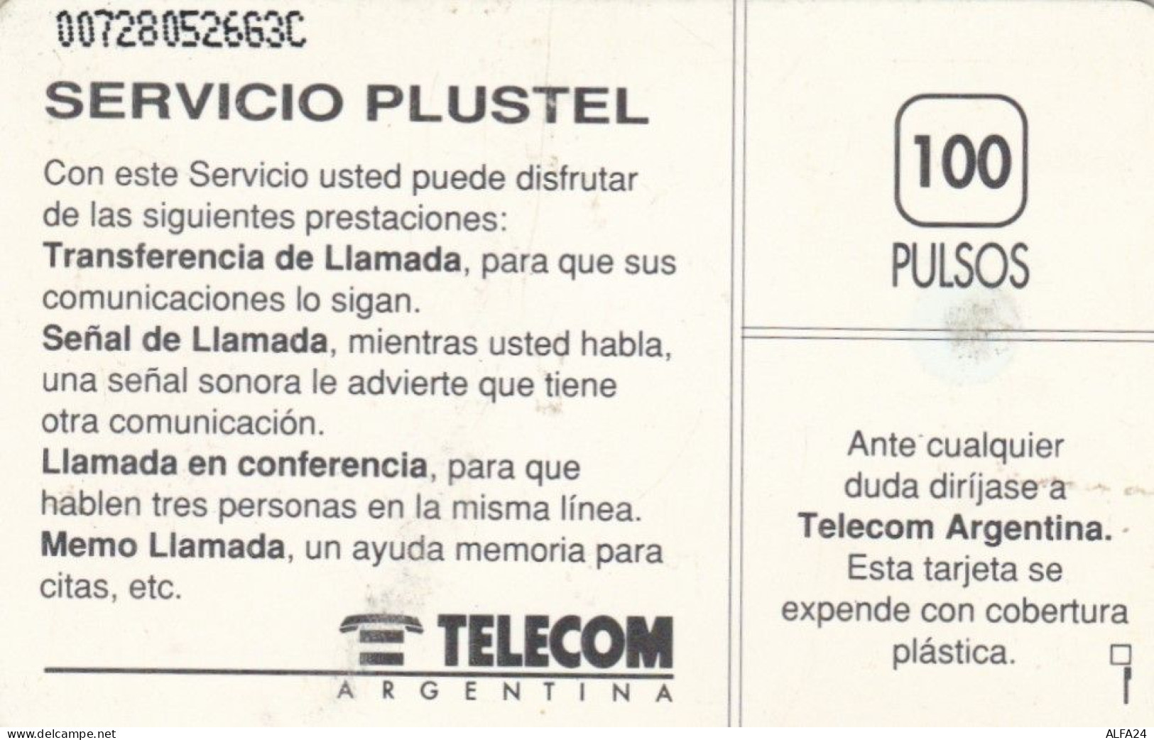 PHONE CARD ARGENTINA (M.60.5 - Argentinien