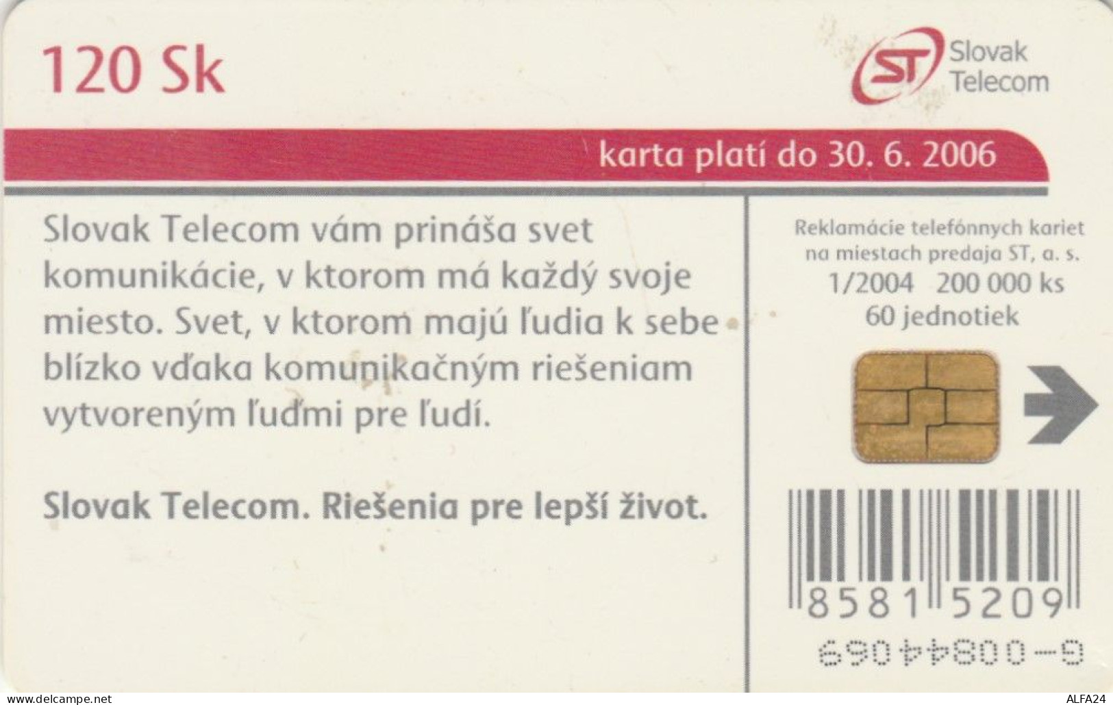 PHONE CARD SLOVACCHIA (M.59.2 - Slovakia