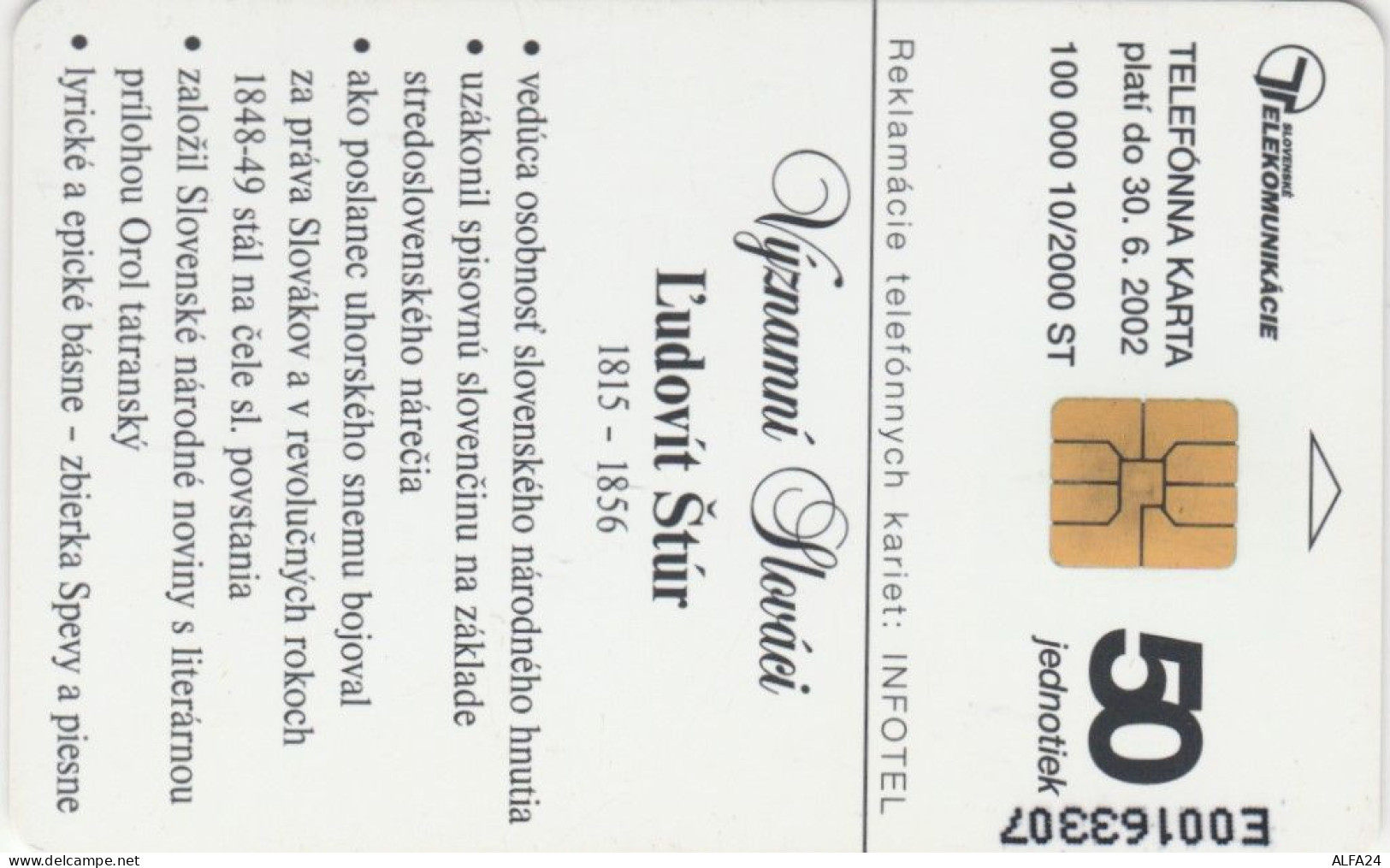 PHONE CARD SLOVACCHIA (M.56.6 - Slovaquie