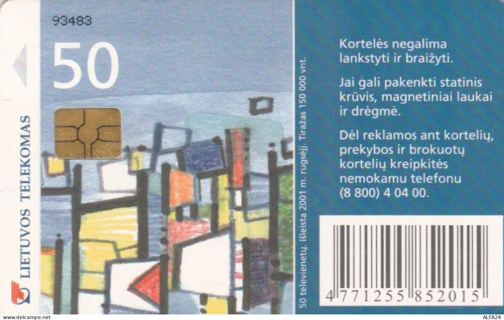 PHONE CARD LITUANIA (N.2.3 - Litouwen