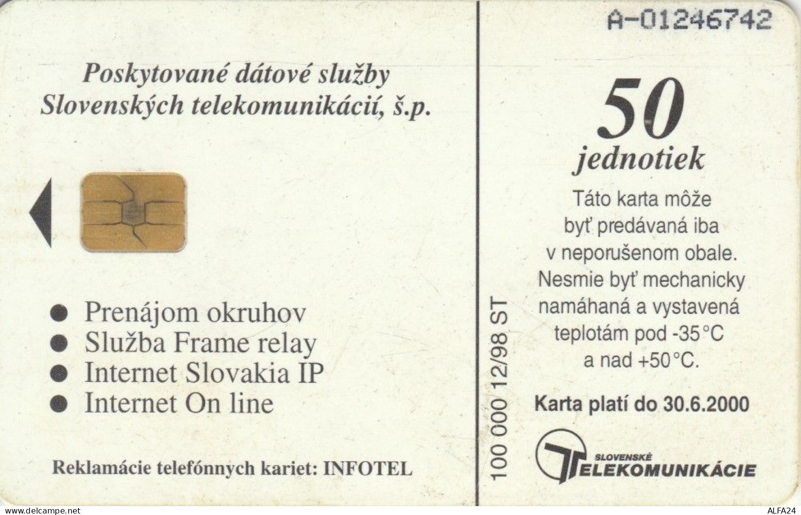 PHONE CARD SLOVACCHIA (M.39.2 - Slovacchia