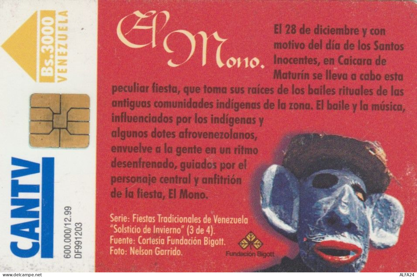 PHONE CARD VENEZUELA (M.23.7 - Venezuela