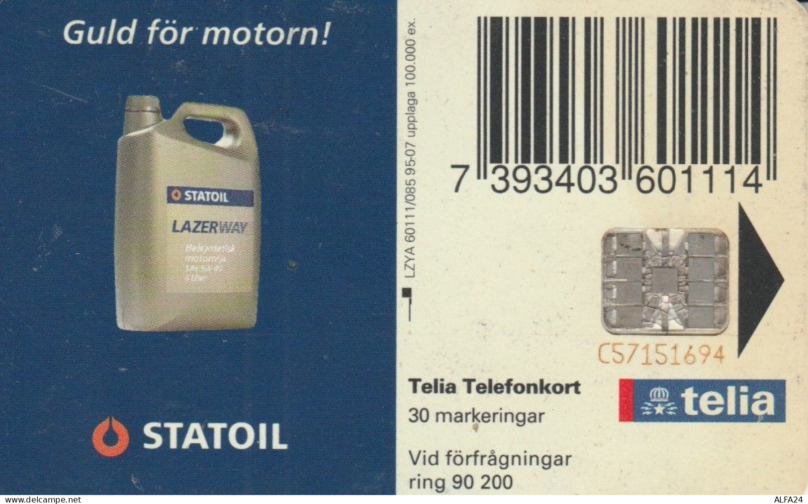 PHONE CARD SVEZIA (M.19.5 - Svezia