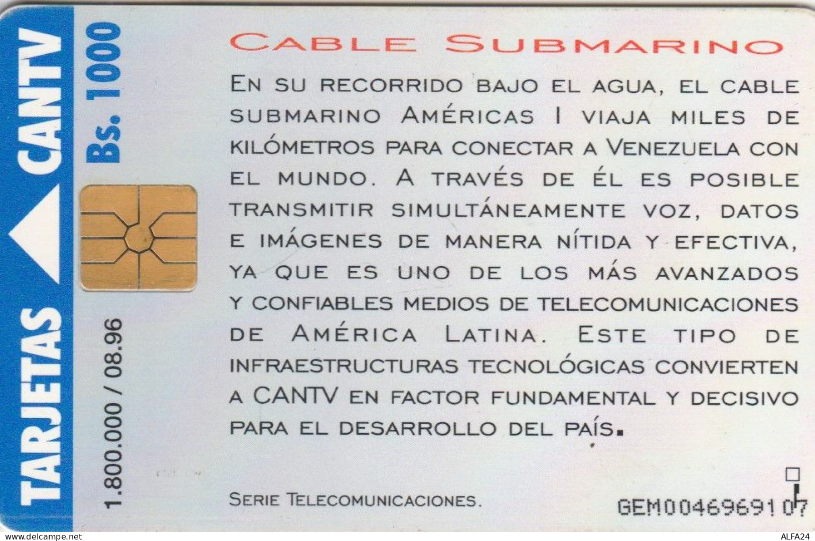 PHONE CARD VENEZUELA (M.20.4 - Venezuela