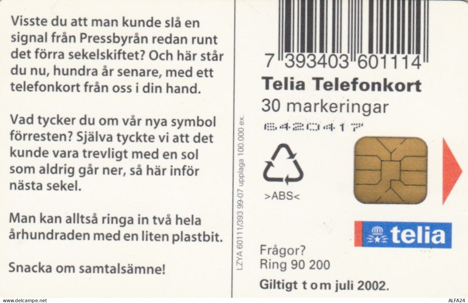 PHONE CARD SVEZIA (M.17.4 - Svezia