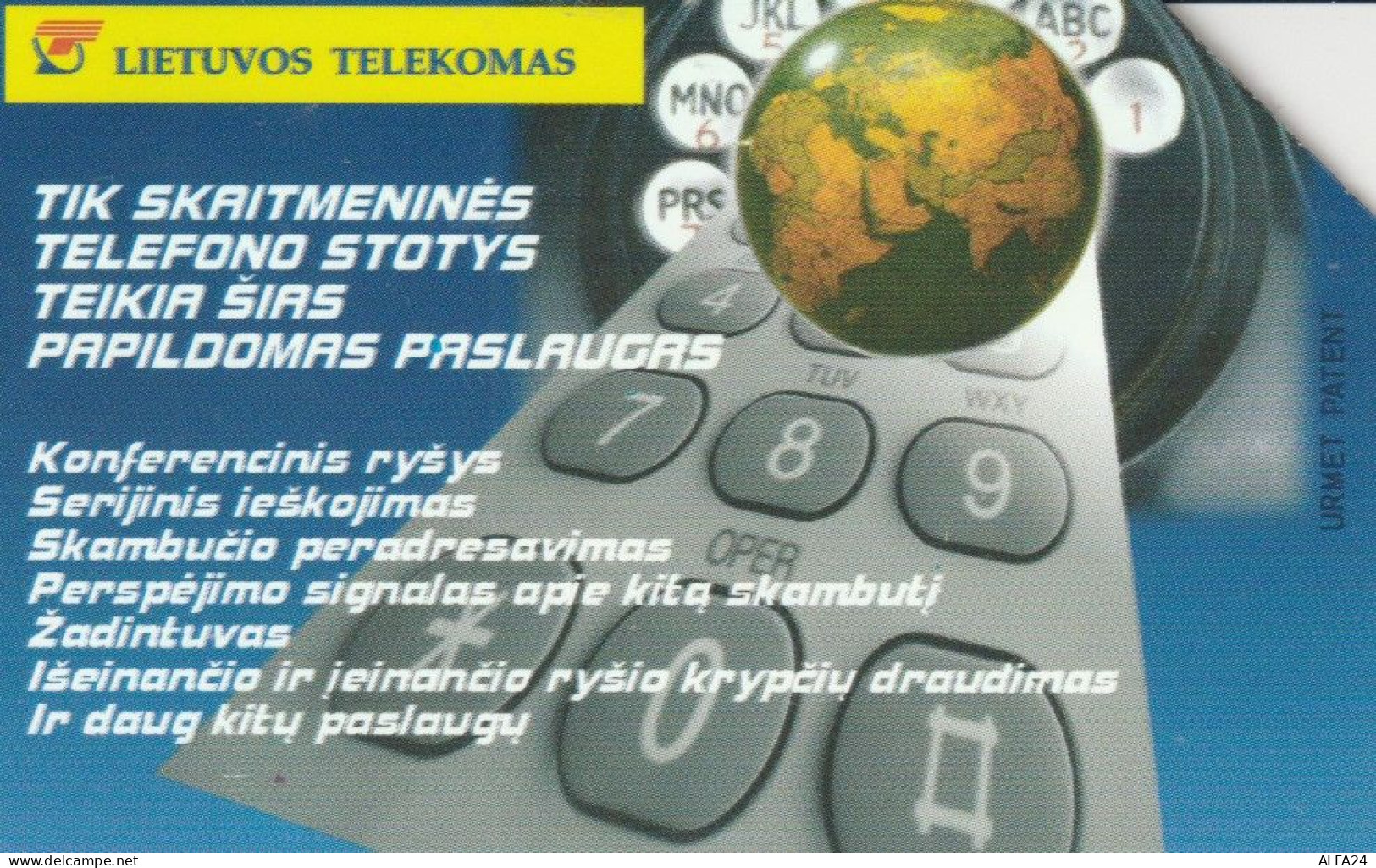 PHONE CARD LITUANIA URMET (M.13.3 - Litouwen