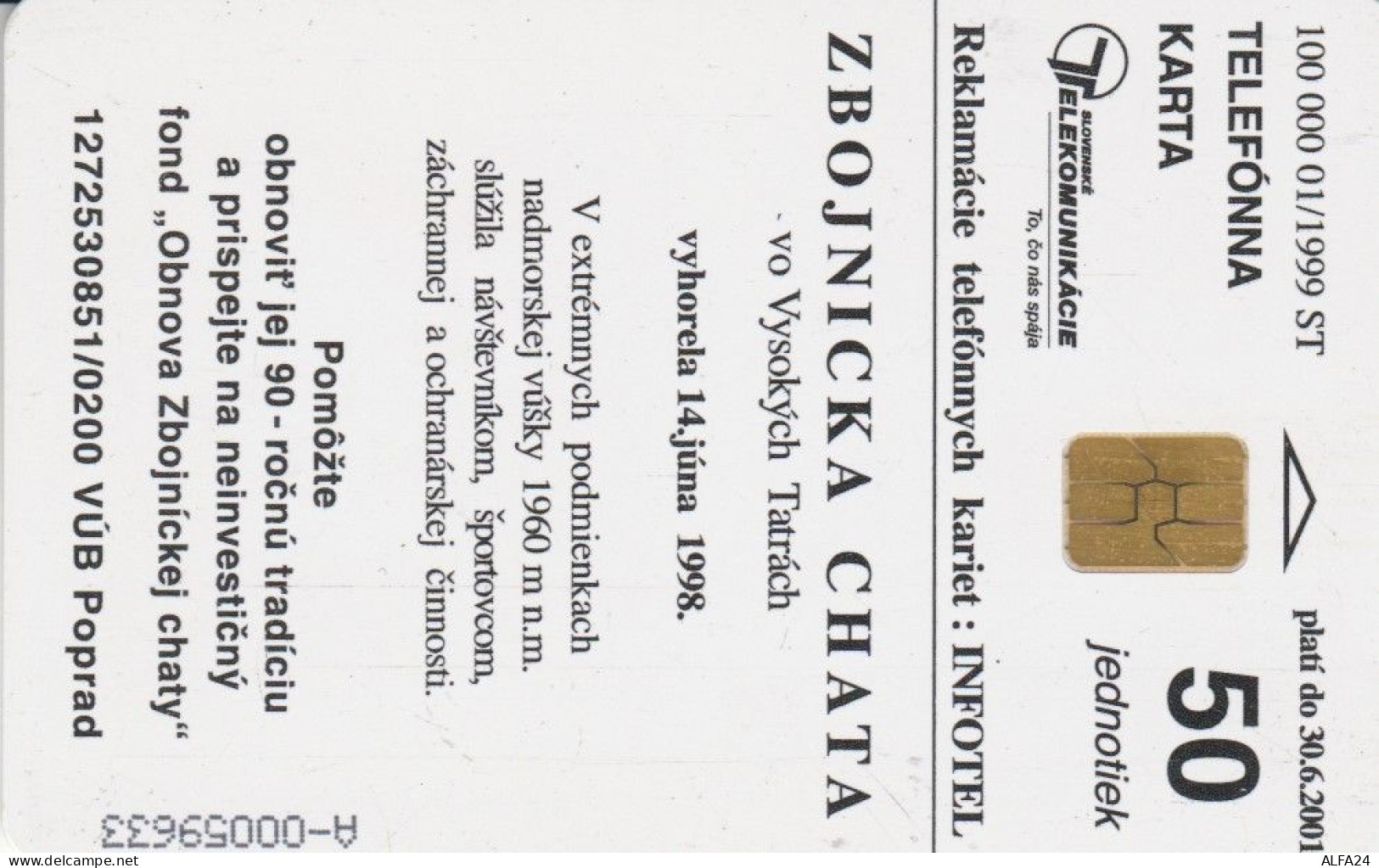 PHONE CARD SLOVACCHIA (M.54.8 - Slovakia