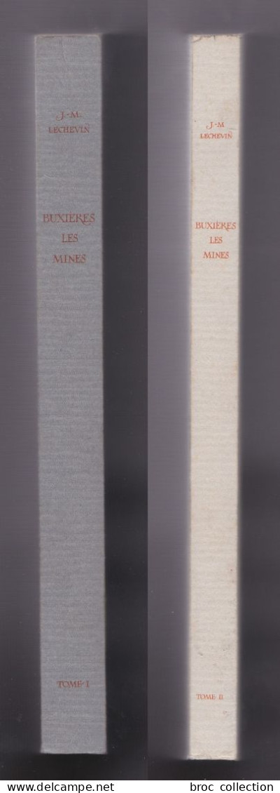 Buxières-les-Mines, Par Julius-Marcel Léchevin, 2 Volumes, E. O., 1878 Et 1980 - Bourbonnais