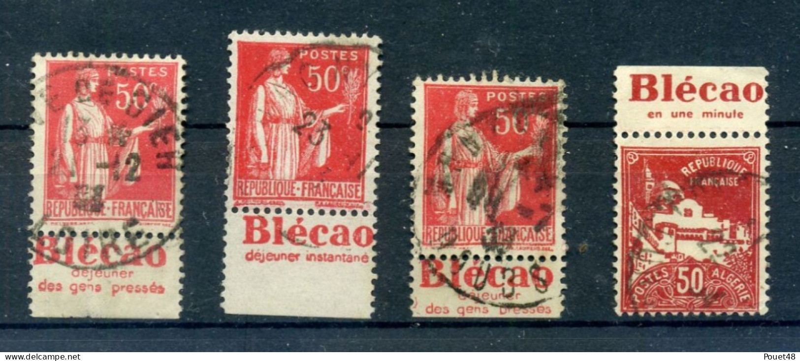 Publicité - Blécao: 3 X Le N° 283 + Algérie Mosquée - Used Stamps