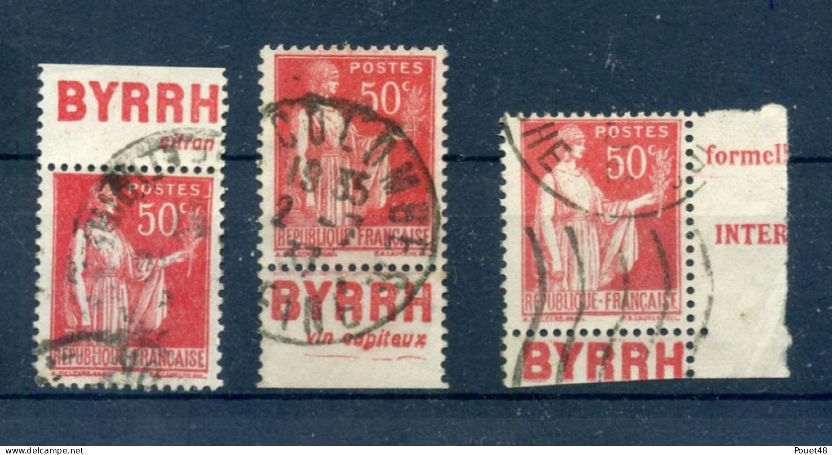 Publicité - BYRRH - 3 X N° 283c - Used Stamps