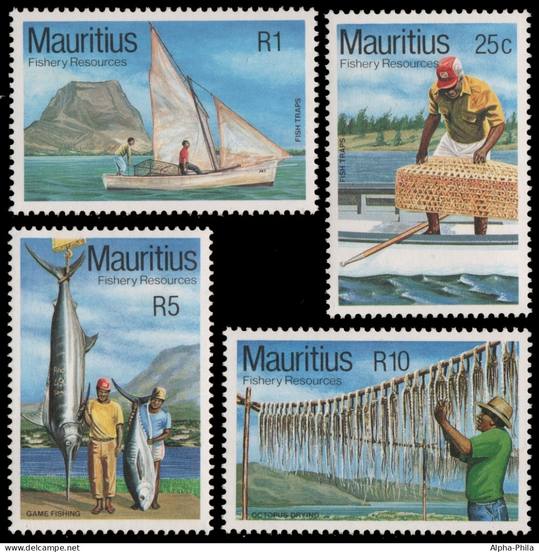 Mauritius 1983 - Mi-Nr. 566-569 ** - MNH - Fische / Fish - Maurice (1968-...)