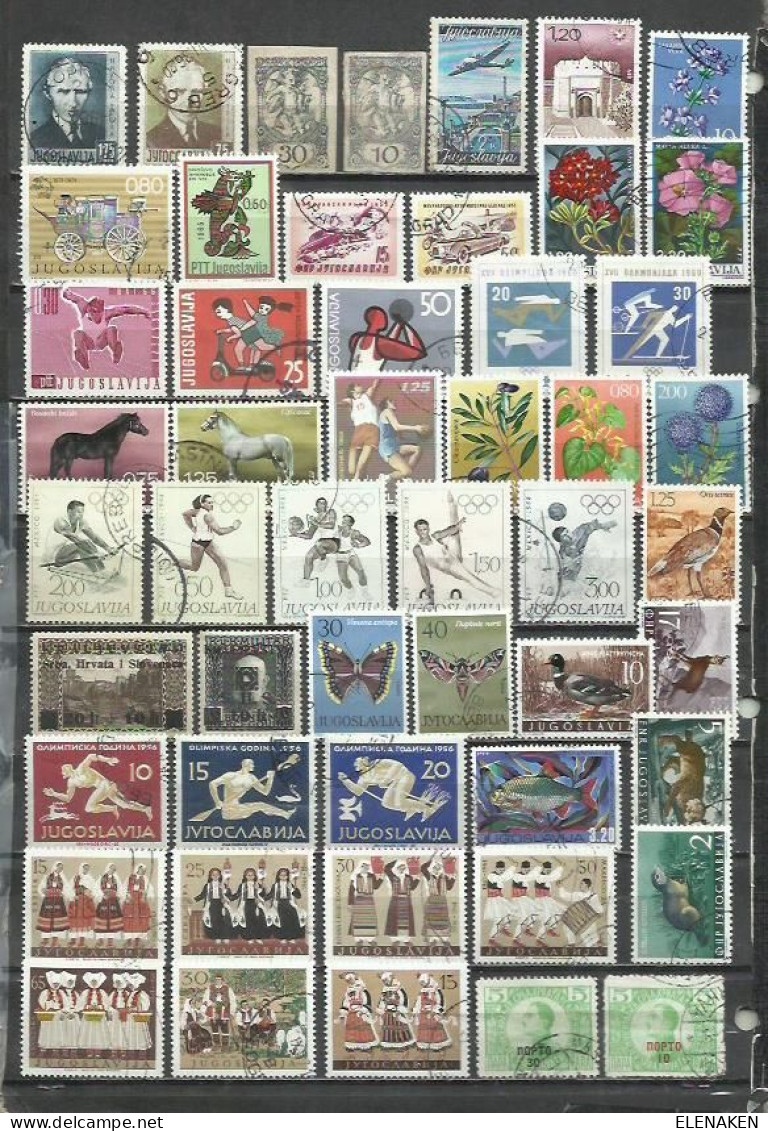 G167D-LOTE SELLOS YUGOSLAVIA JUGOSLAVIA SIN TASAR,BONITOS,INTERESANTES,ANTIGUOS Y MODERNOS. - Collections, Lots & Séries