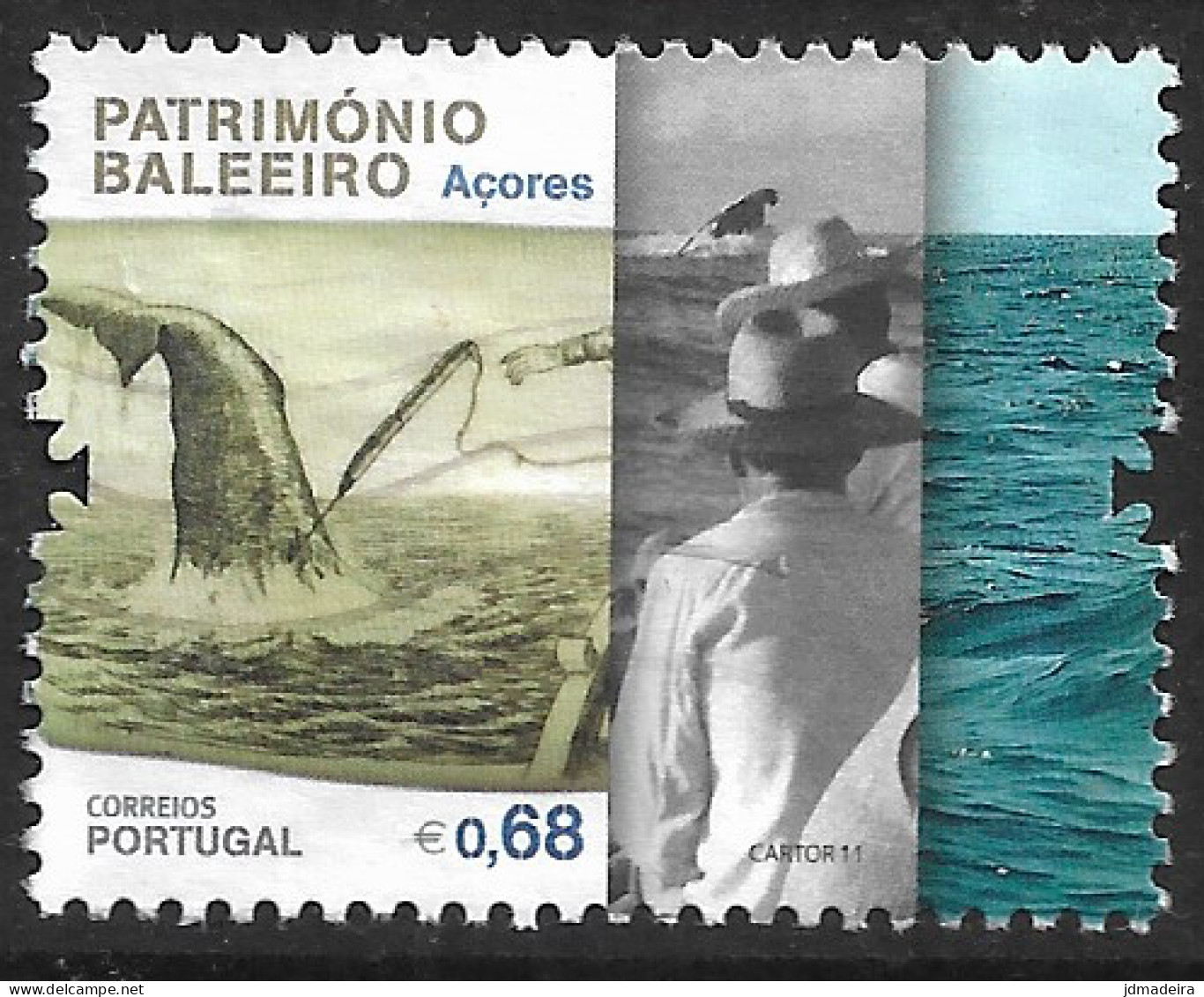 Portugal – 2011 Whales 0,68 Used Stamp - Usati