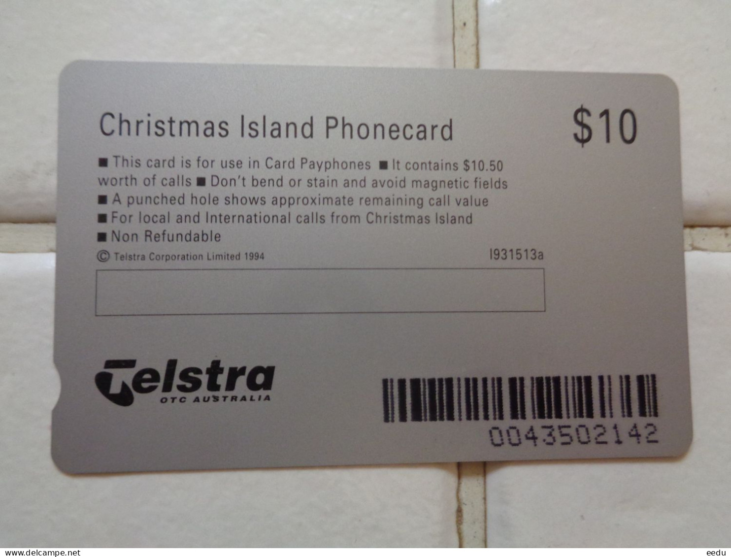 Christmas Island Phonecard - Christmas Island