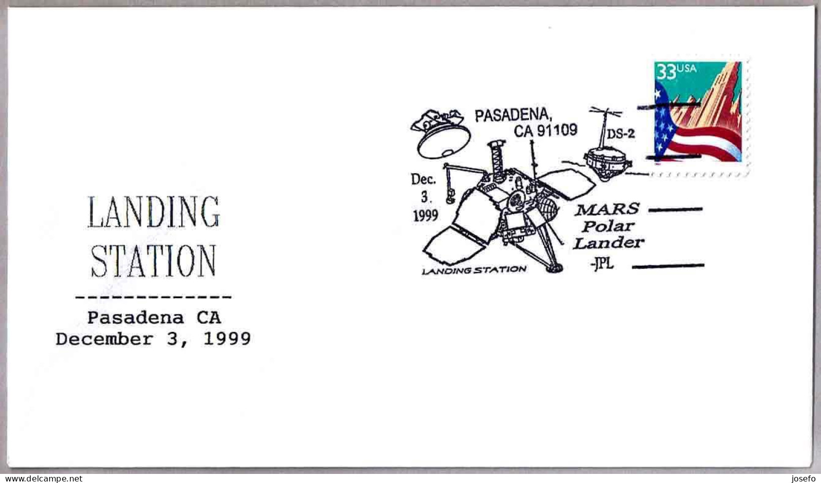 LANDING STATION - MARS POLAR LANDER. Pasadena CA 1999 - Astronomie