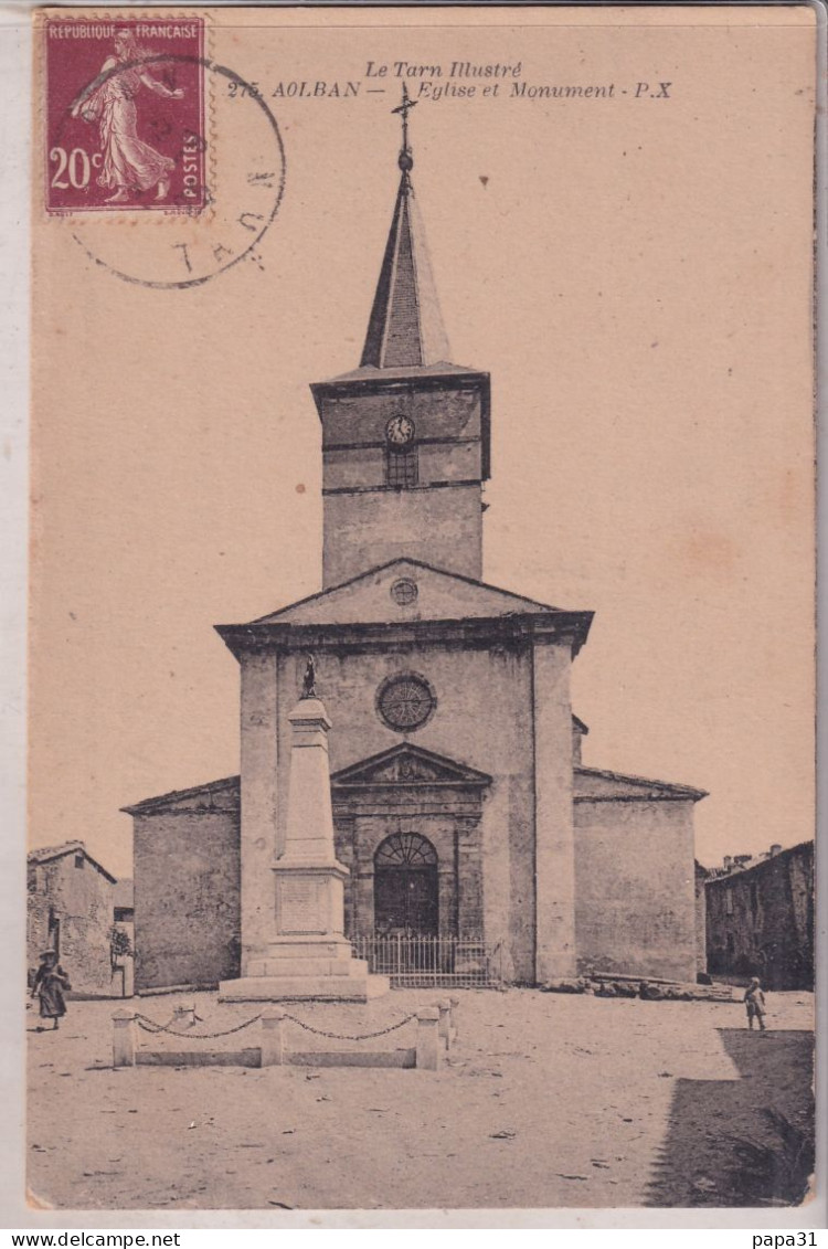 81 - ALBAN ( Alban) - Eglise Et Monument - Alban