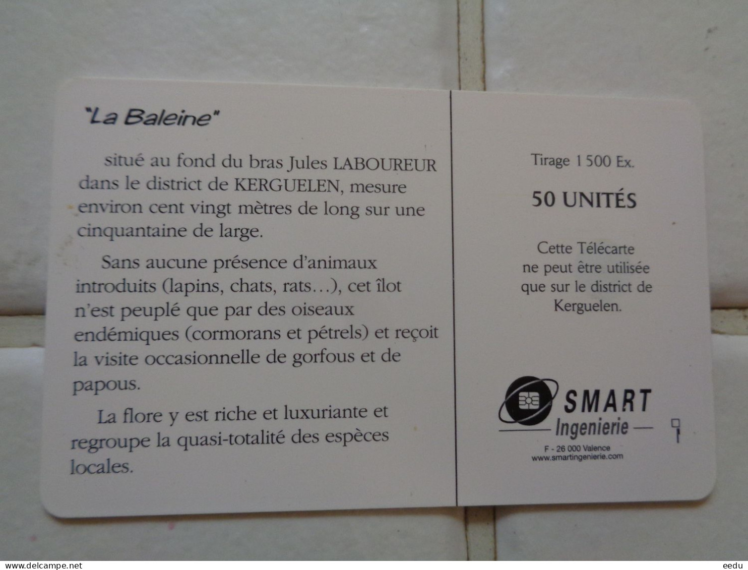 TAAF Phonecard - TAAF - Territorios Australes Franceses