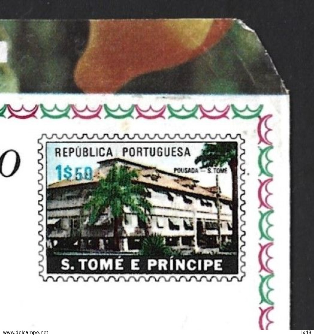 Stationery Aerogram Of Pousada S.Tomé, S.Tomé Principe. Hotel De São Tomé. Hotel Industry. Pig Heads. Palme. Gasthaus - Hostelería - Horesca