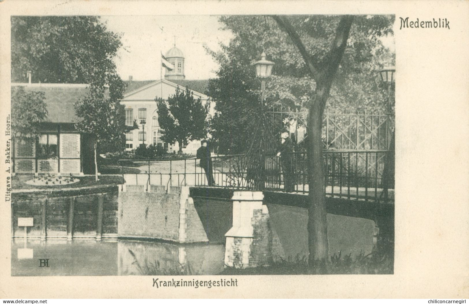 * MEDEMBLIK - Krankzinnigengesticht - Asile - Animée - Uitg. A. BAKKER - 1905 - Medemblik