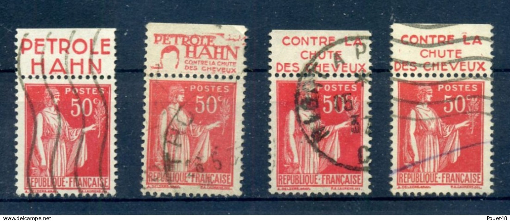 Publicité - PETROLE HAHN - 4 X N° 283c - Used Stamps