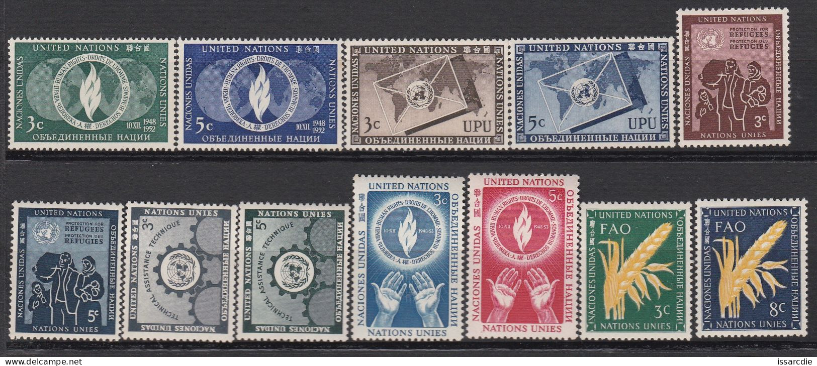 Nations-Unies New York N°13/24 Neufs ** - Unused Stamps