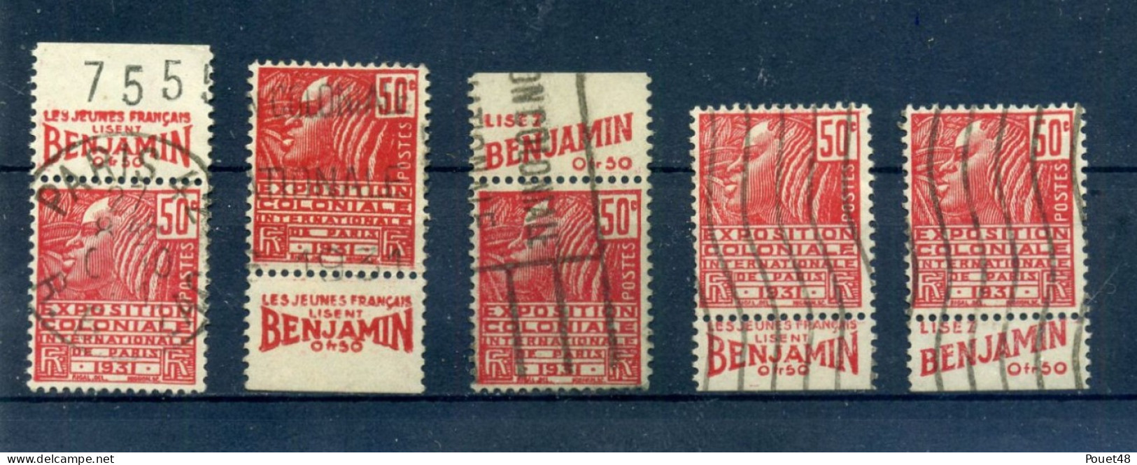 Publicité - BENJAMIN - 5 X N° 272 - Used Stamps