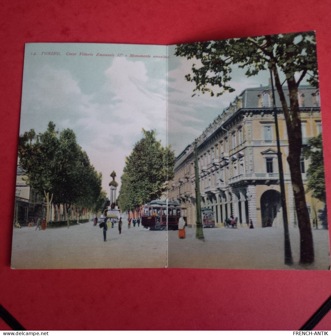 TORINO CORSO VITTORIO EMANUELE II CARTE DOUBLE - Otros Monumentos Y Edificios