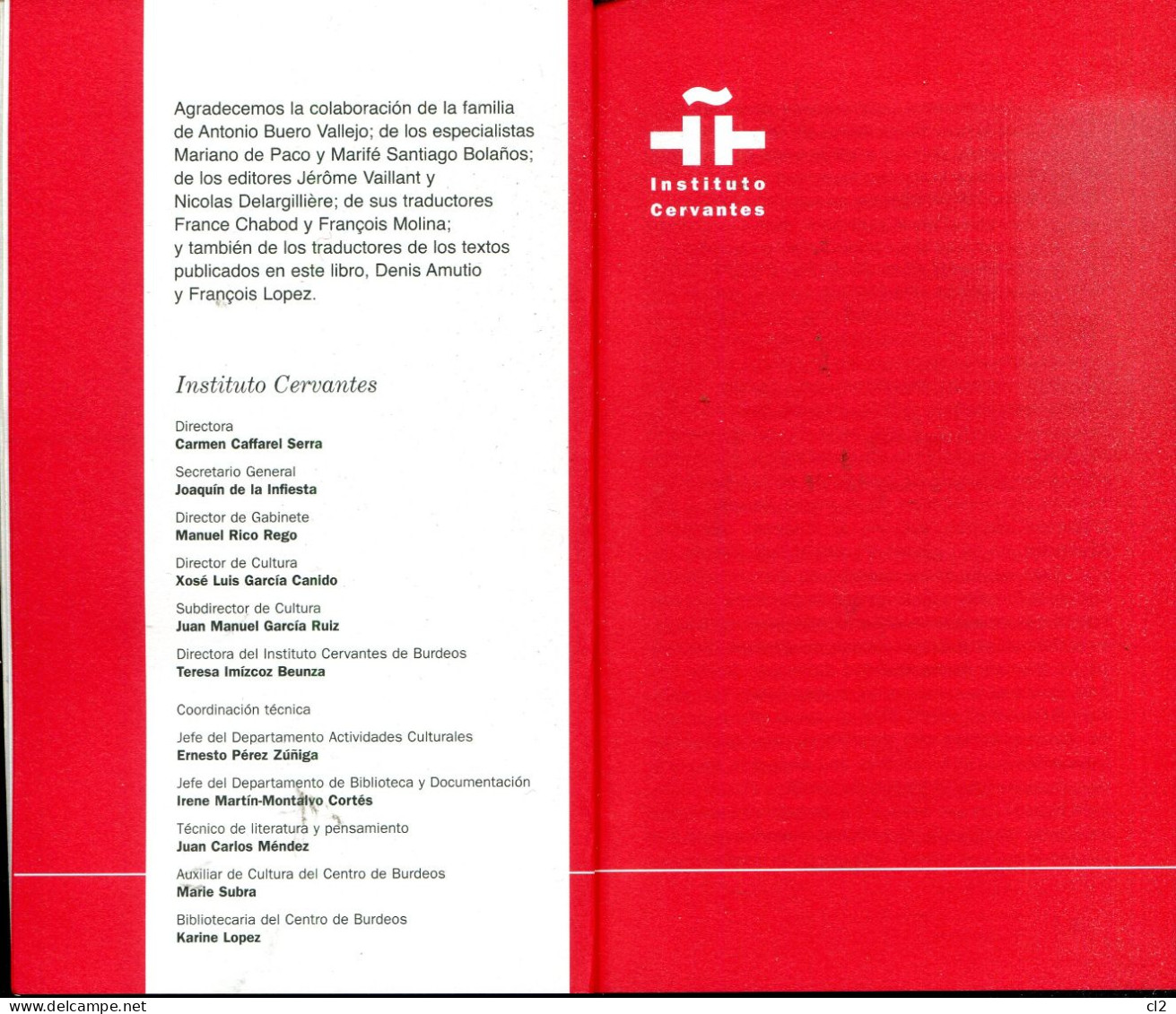 Biblioteca Antonio Buero Vallejo - Instituto Cervantes - Burdeos - Cultura