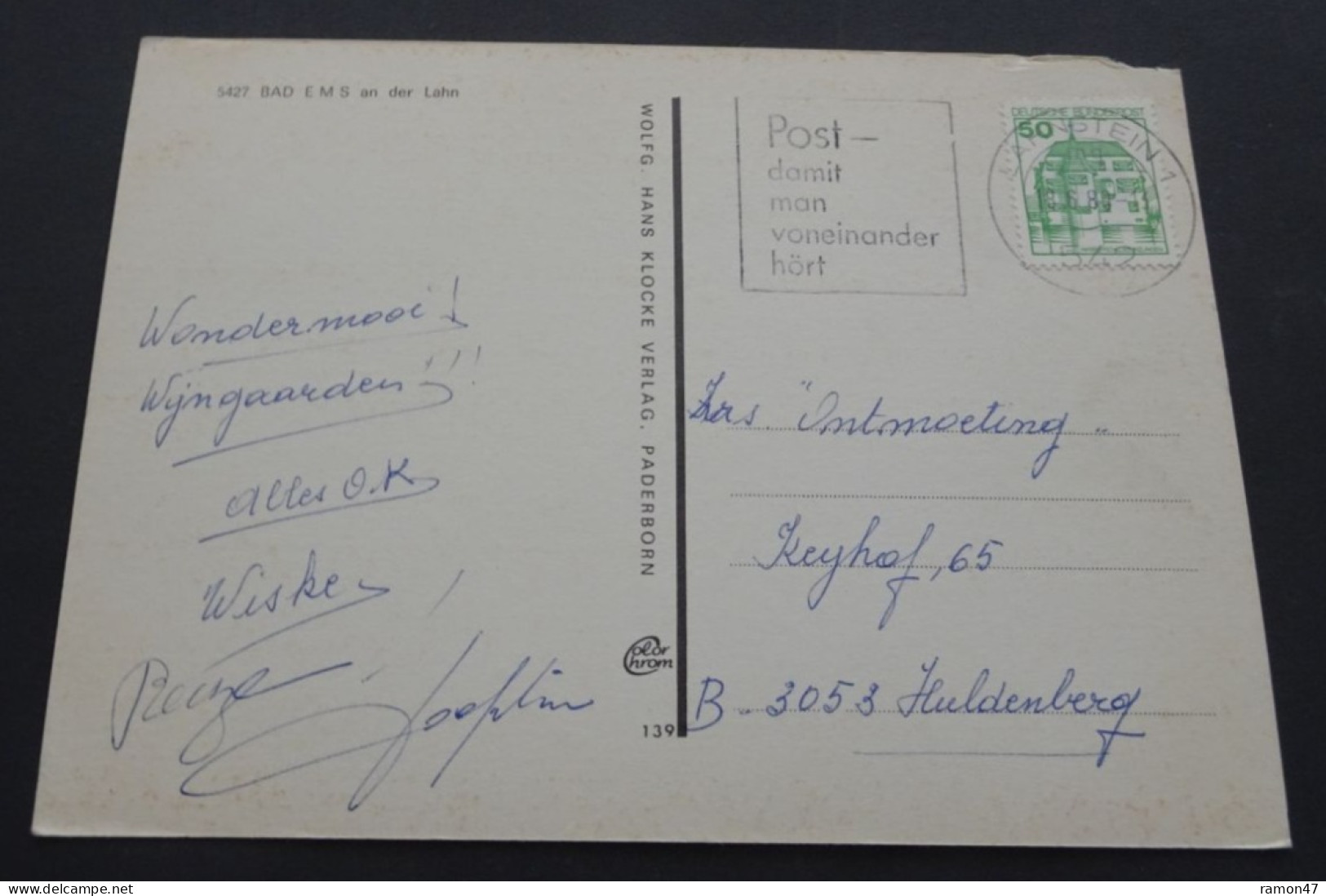 Grüsse Aus Bad Ems - Wolfg. Hans Klocke Verlag, Paderborn - # 139 - Saluti Da.../ Gruss Aus...