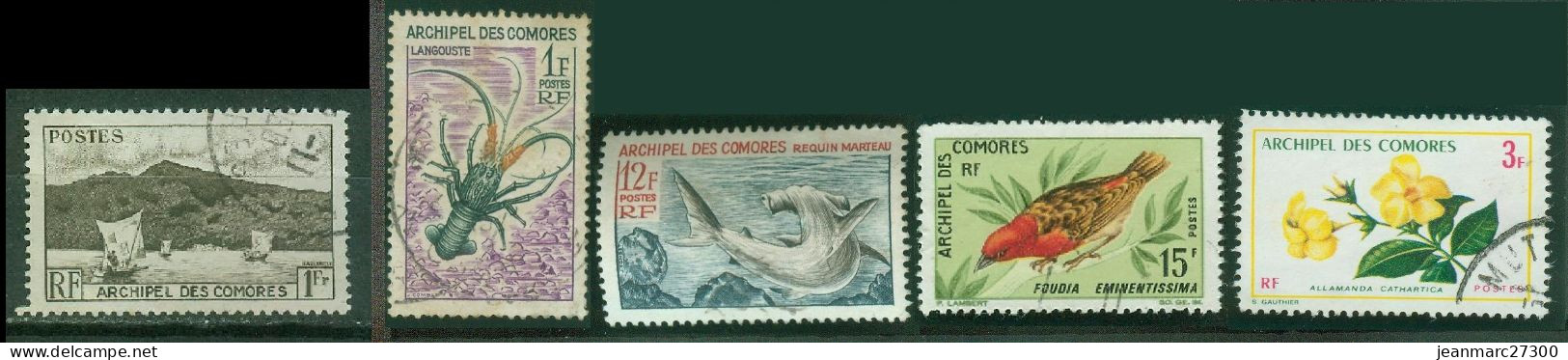 FC COM02 Comores YT N° 3 35 36 43 70 Oblitérés - Used Stamps