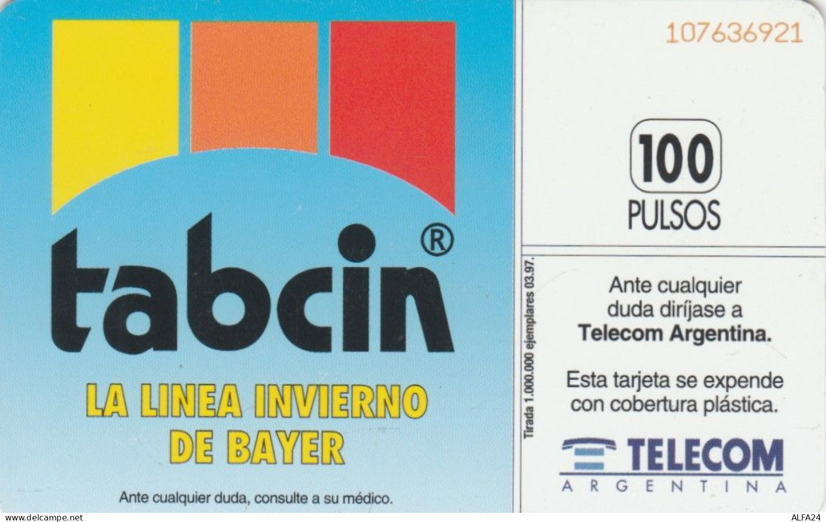 PHONE CARD ARGENTINA (E61.20.7 - Argentinien