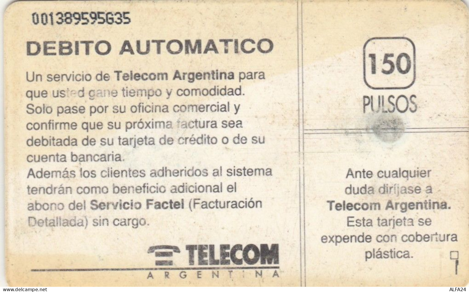 PHONE CARD ARGENTINA (E61.21.2 - Argentine