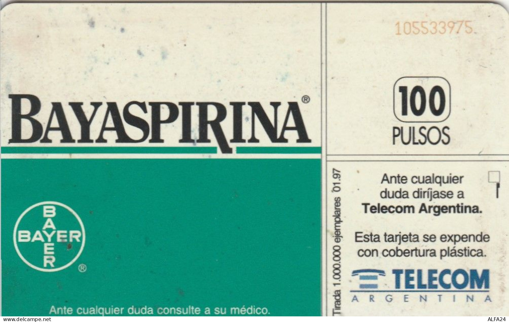 PHONE CARD ARGENTINA (E61.20.8 - Argentinien
