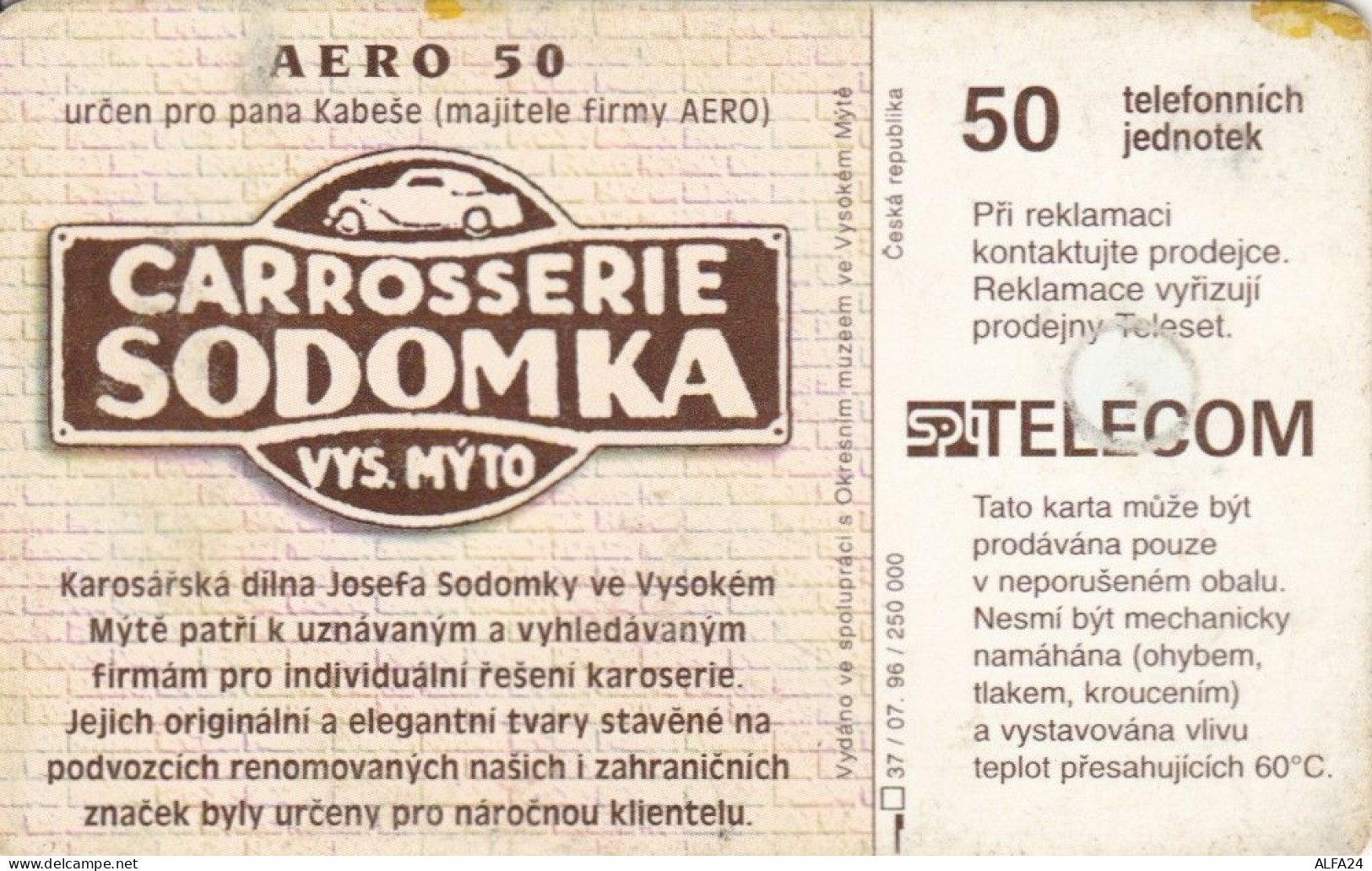 PHONE CARD REPUBBLICA CECA (E57.22.4 - Czech Republic