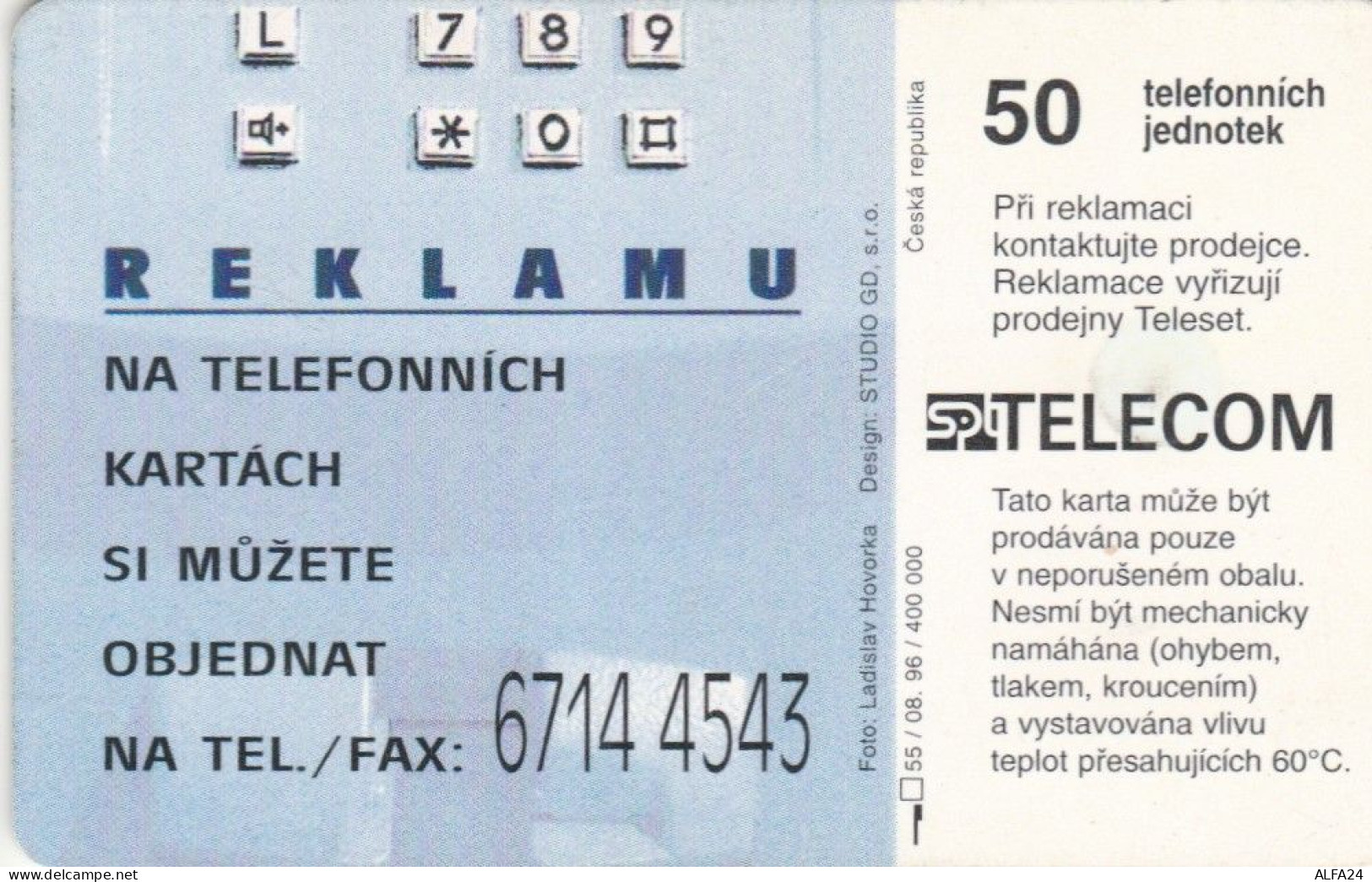 PHONE CARD REPUBBLICA CECA (E57.23.3 - Czech Republic