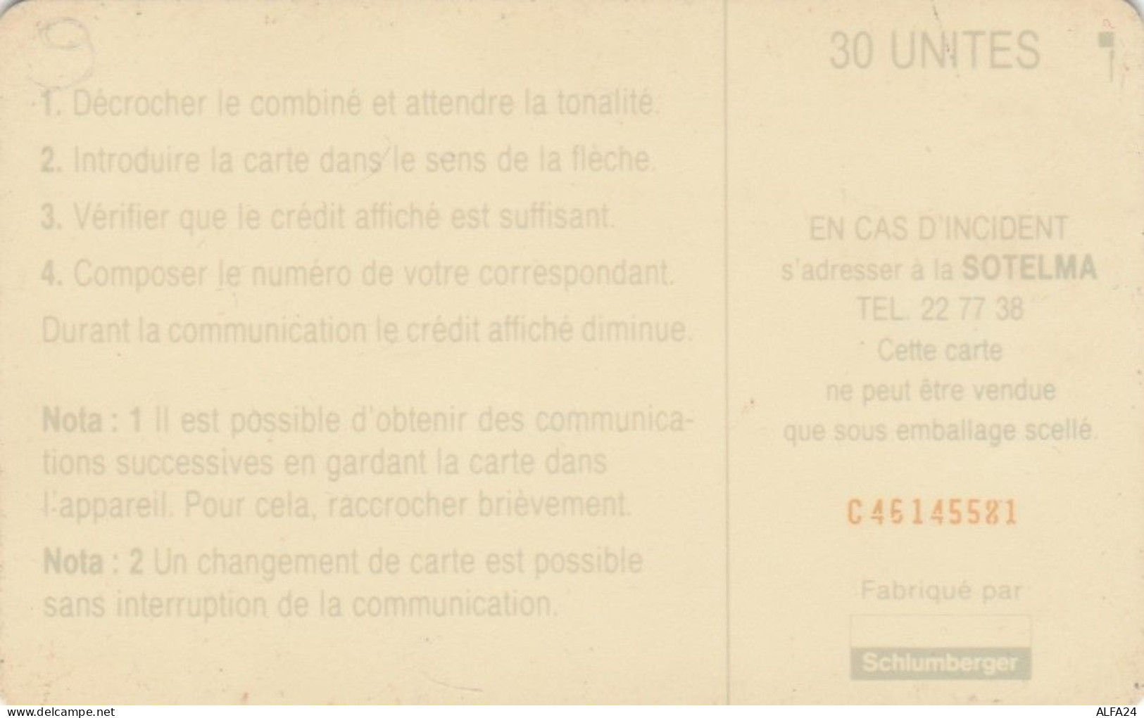 PHONE CARD MALI (E57.19.6 - Mali