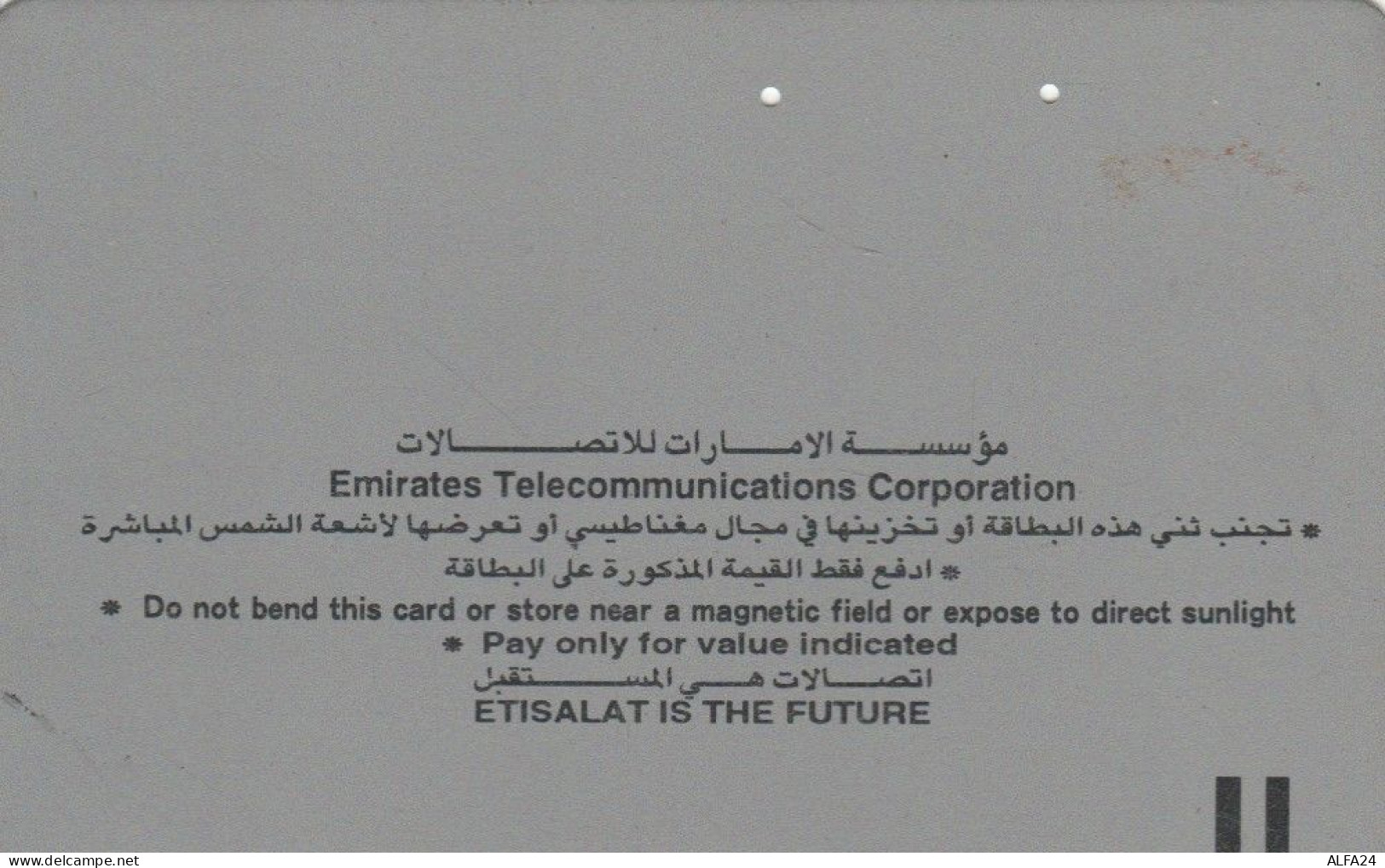 PHONE CARD EMIRATI ARABI (E57.8.4 - Ver. Arab. Emirate