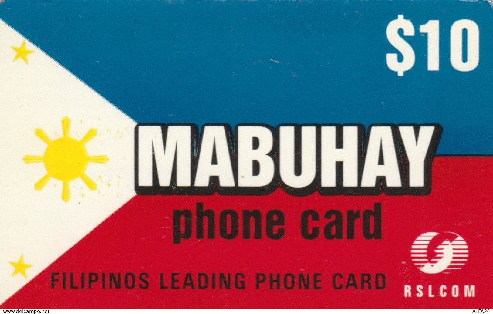 PREPAID PHONE CARD FILIPPINE RLS COM (E64.7.6 - Filipinas