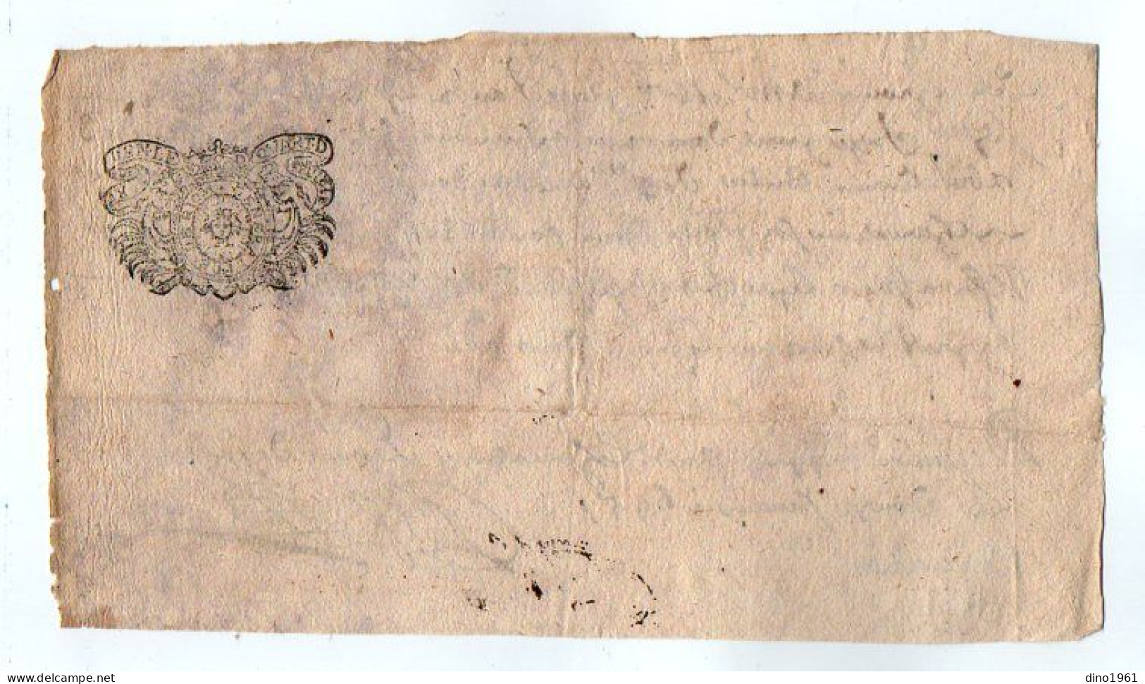 VP22.884 - Cachet De Généralité De RIOM - Acte De 1695 - CHAMALIERES - Cachets Généralité