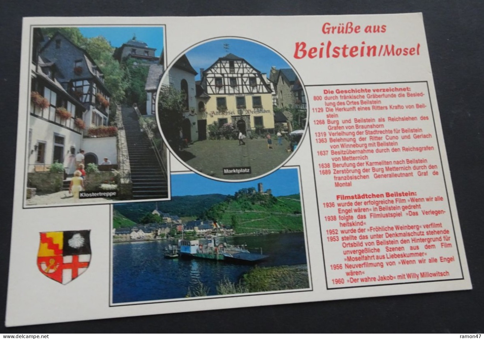 Grüsse Aus Beilstein/Mosel - Cramers Kunstanstalt Dortmund - # Ben 661 - Saluti Da.../ Gruss Aus...