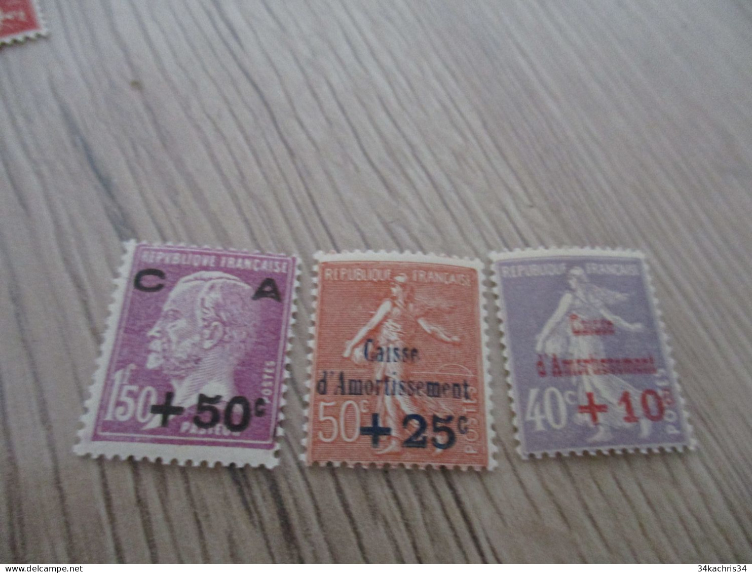 G1 TP FRANCE Sans Charnière N°249 à 251 Caisse D'Amortissement - Unused Stamps